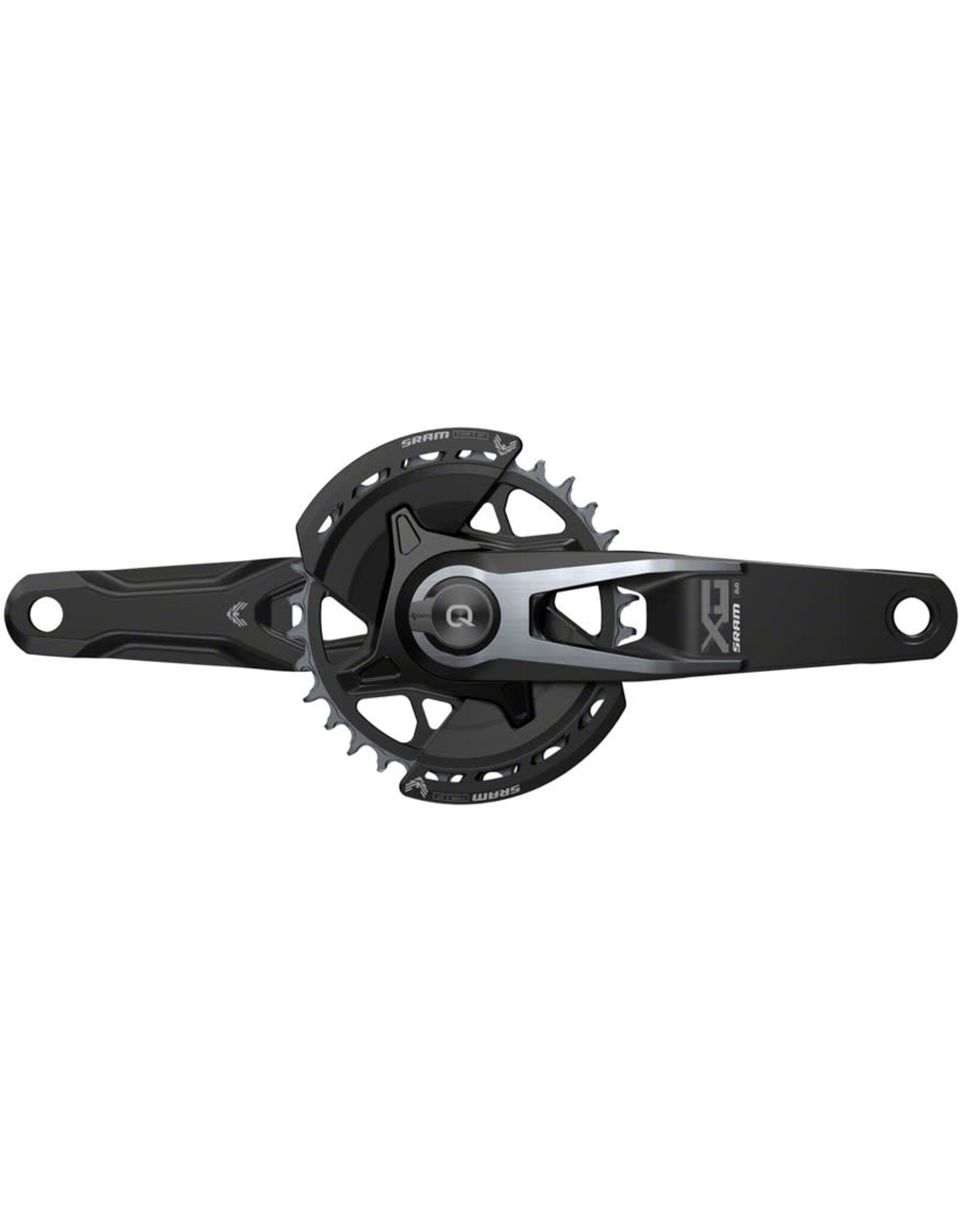 SRAM SRAM X0 Eagle T-Type AXS Power Meter Wide Crankset - 12-Speed, 32t Chainring, Direct Mount, 2-Guards, PM DUB Spindle, Black