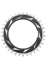 SRAM SRAM XX SL Eagle T-Type Chainring - 12-Speed, Thread Mount (For XX SL PM Spider), 3mm Offset, Aluminum, Black/Silver
