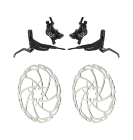 Hayes Hayes Dominion A4 Stealth Black/Grey Brake Kit w/ Qty 2 203mm Rotors
