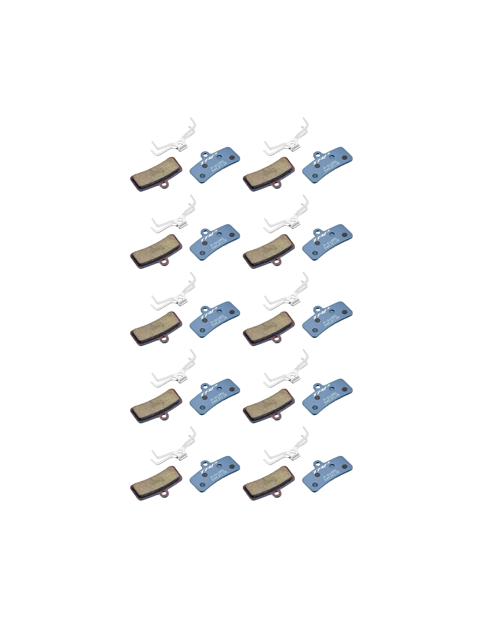 TRP TRP P-Q12RS 4-PistonTRP P-Q12RS Disc Brake Pads - Resin, For TRP 4-Piston Disc Brakes, Bulk Pack/10 PairResin Pads, Blue