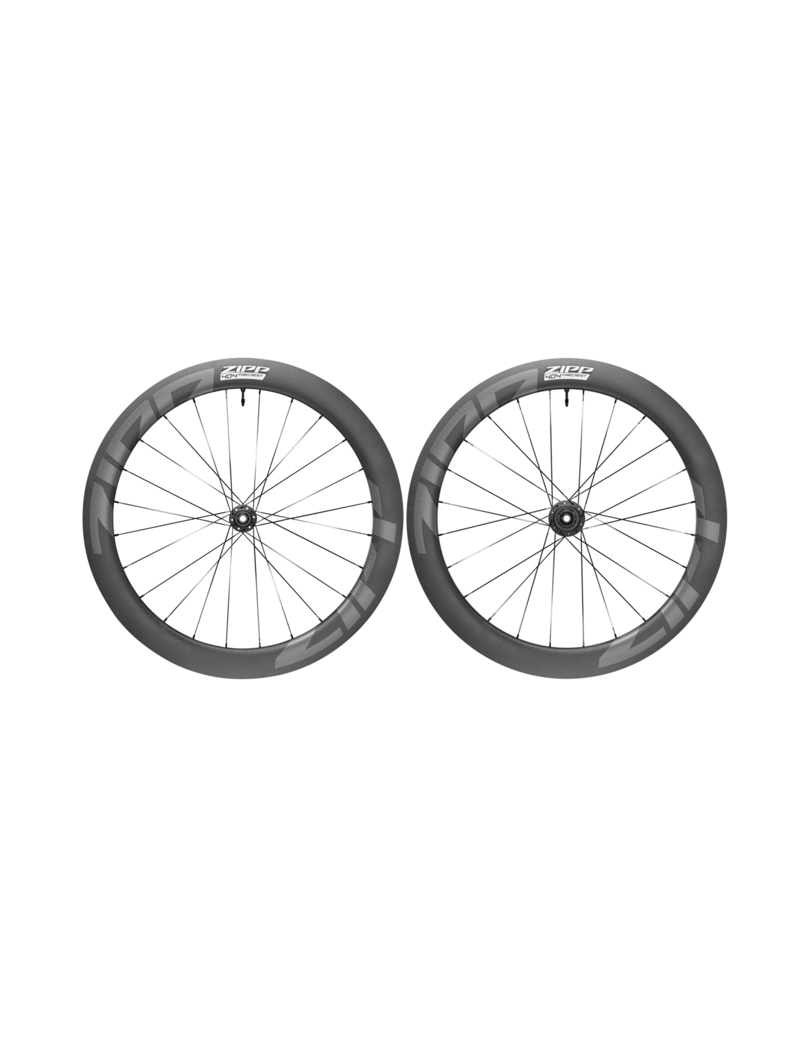 C Zipp 404 Firecrest Wheelset 700c 12x100 12x142mm HG11 Center Lock Tubeless Black B1 Two Hoosiers Cyclery LLC