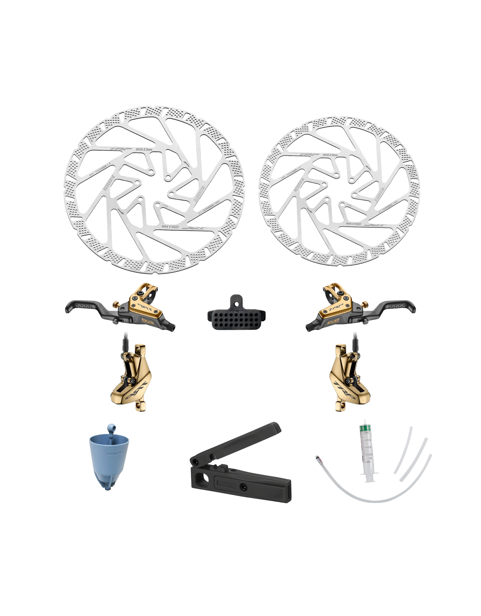 TRP TRP EVO PRO Brake Kit - HD-M9040 - with 203mm & 220mm RS05E Race Rotors