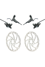 Hayes Hayes Dominion A4 SRL Stealth Black/Grey Brake Kit w/ Qty 2 203mm Rotors - Short Reach Lever
