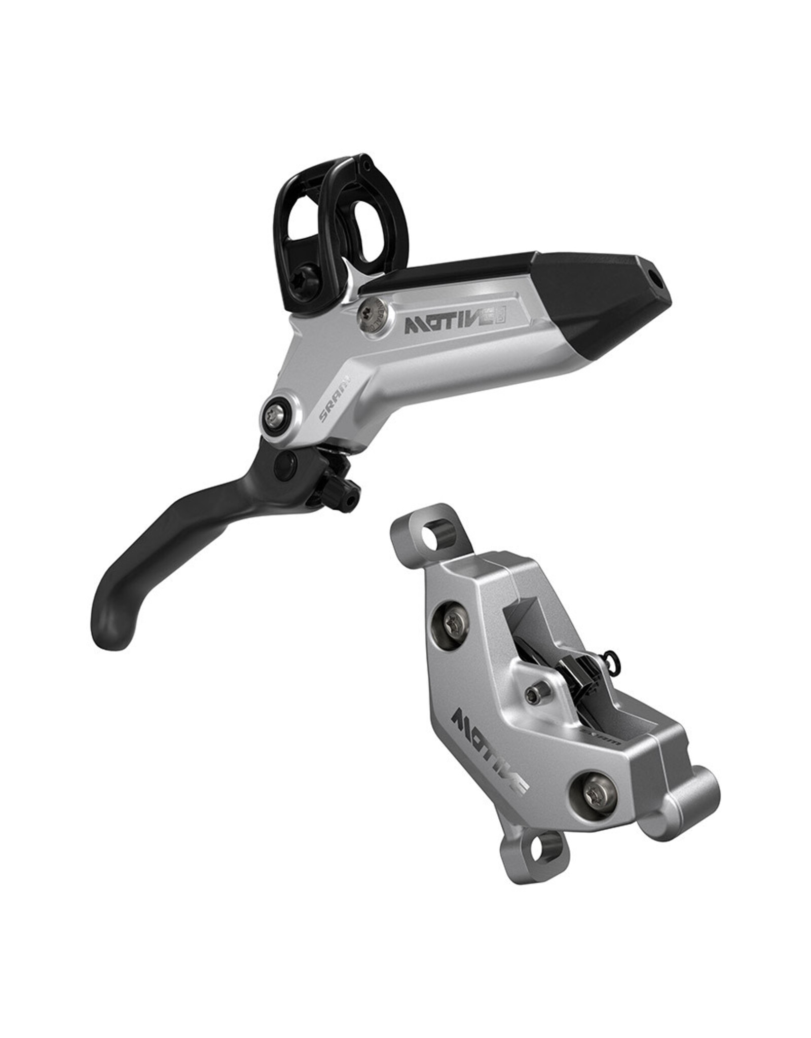 SRAM SRAM Motive Ultimate Brake Set - Clear Ano, Bearing Carbon Lever, Tool Free Reach, Bleeding Edge, Front & Rear, includes MMX Clamps, A1