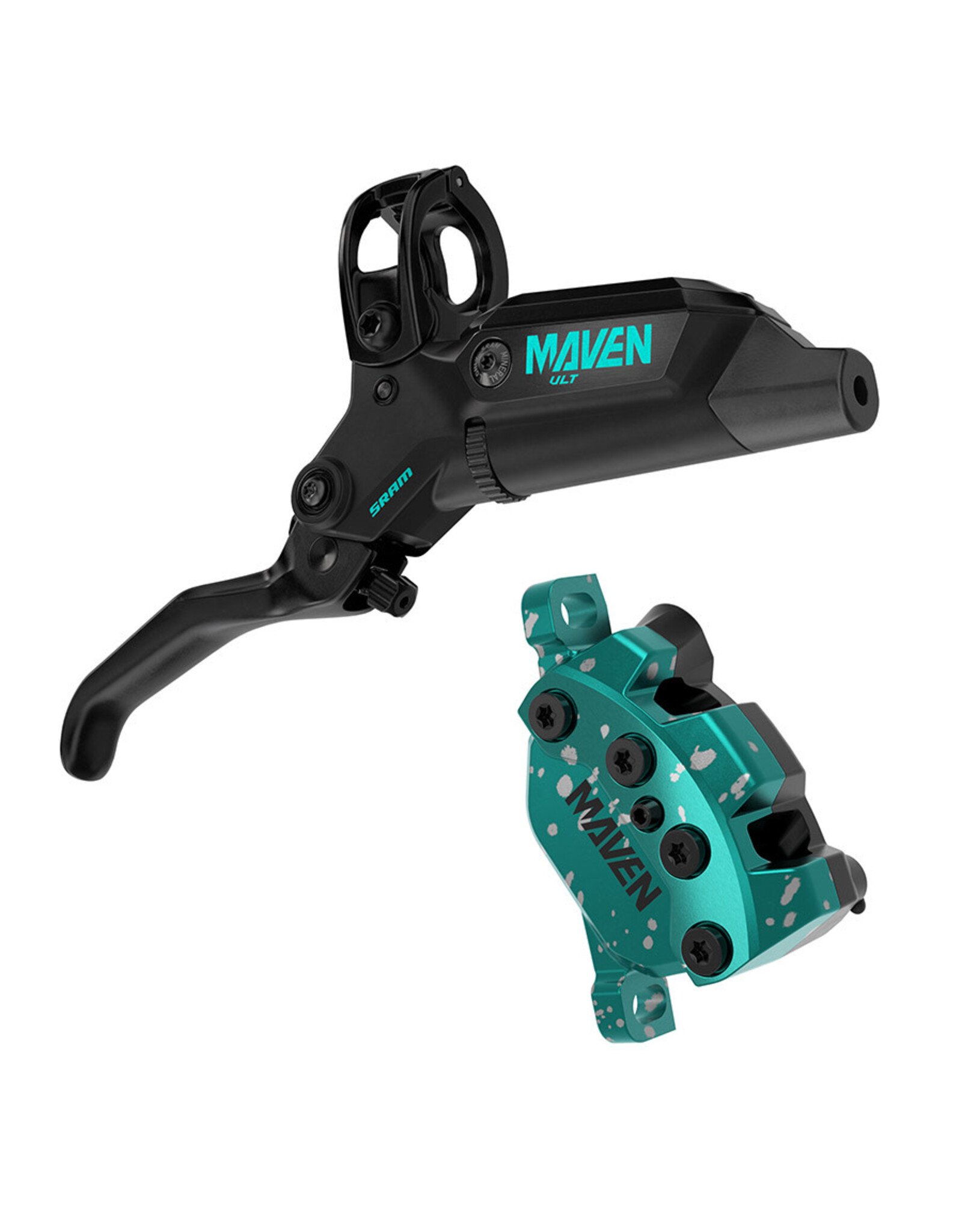 SRAM SRAM Maven Ultimate Teal Splatter Expert Brakes Kit