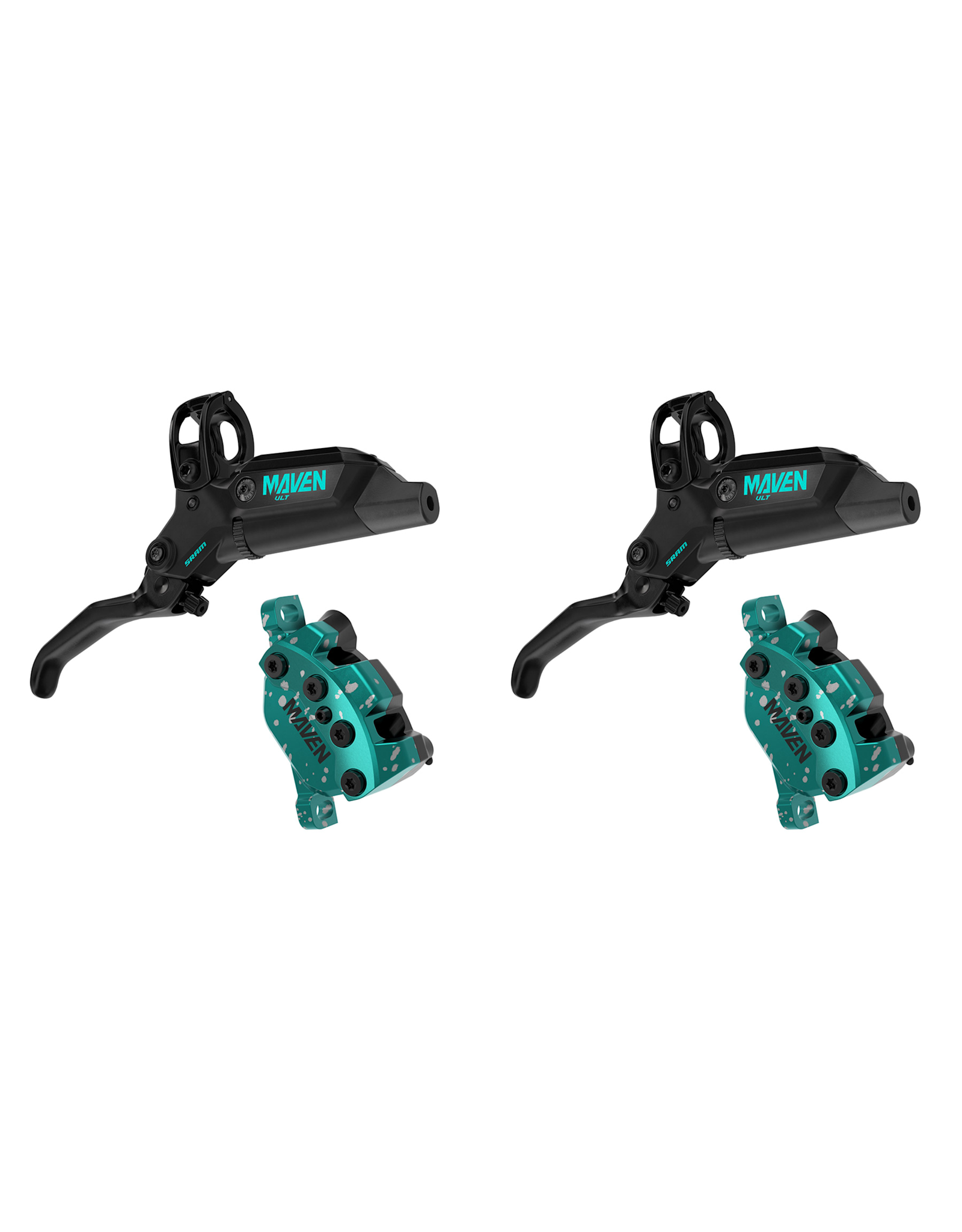 SRAM SRAM Maven Ultimate Teal Splatter Expert Brakes Kit
