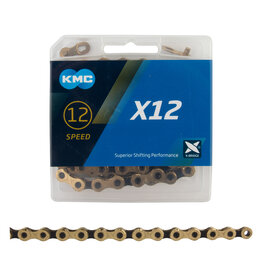 KMC KMC X12 12 speed chain -  Gold / Black 126L