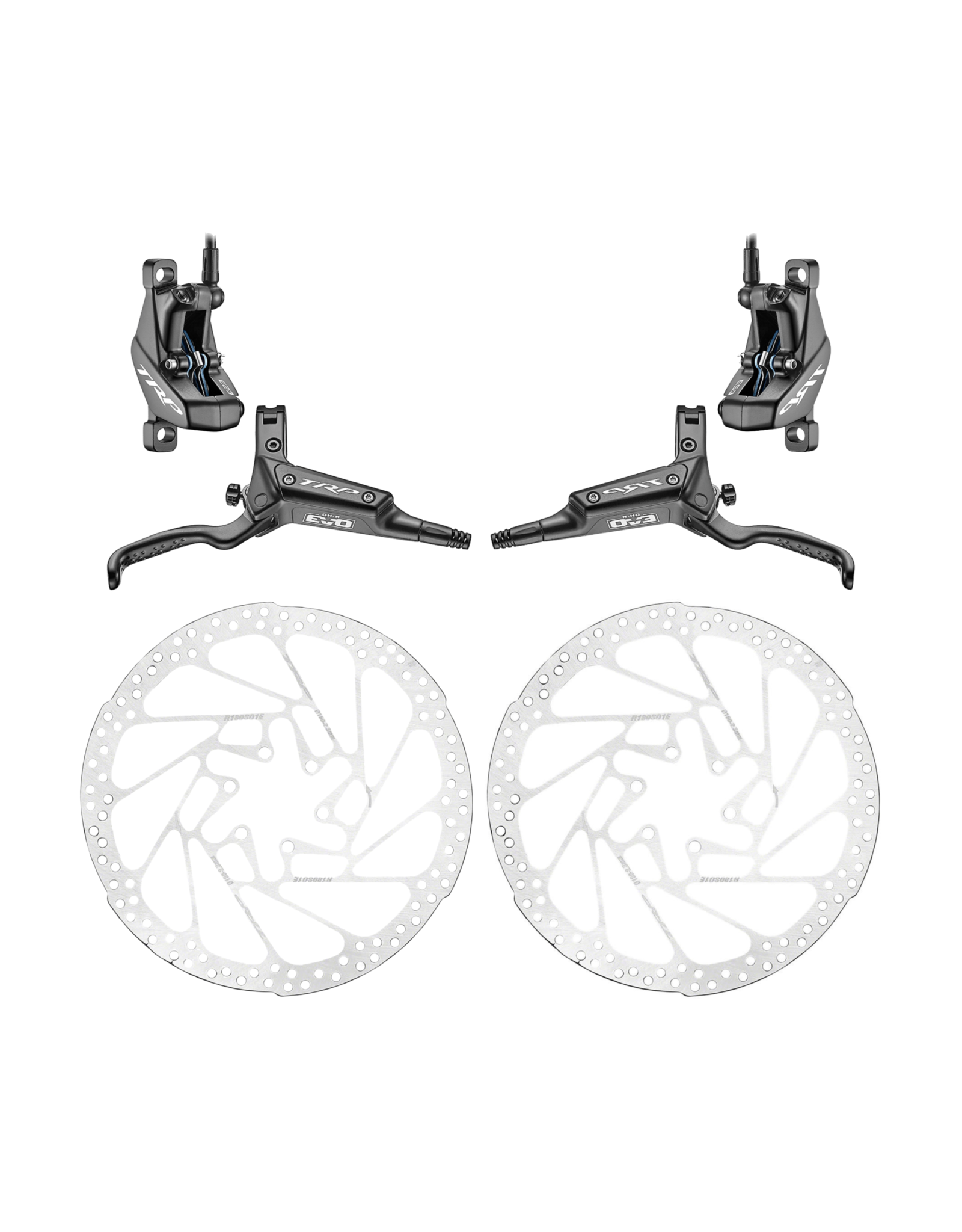 TRP TRP DH-R EVO 6-Bolt Brake Kit - Includes RH & LH Brakes & (2) 203mm 6-Bolt Rotors