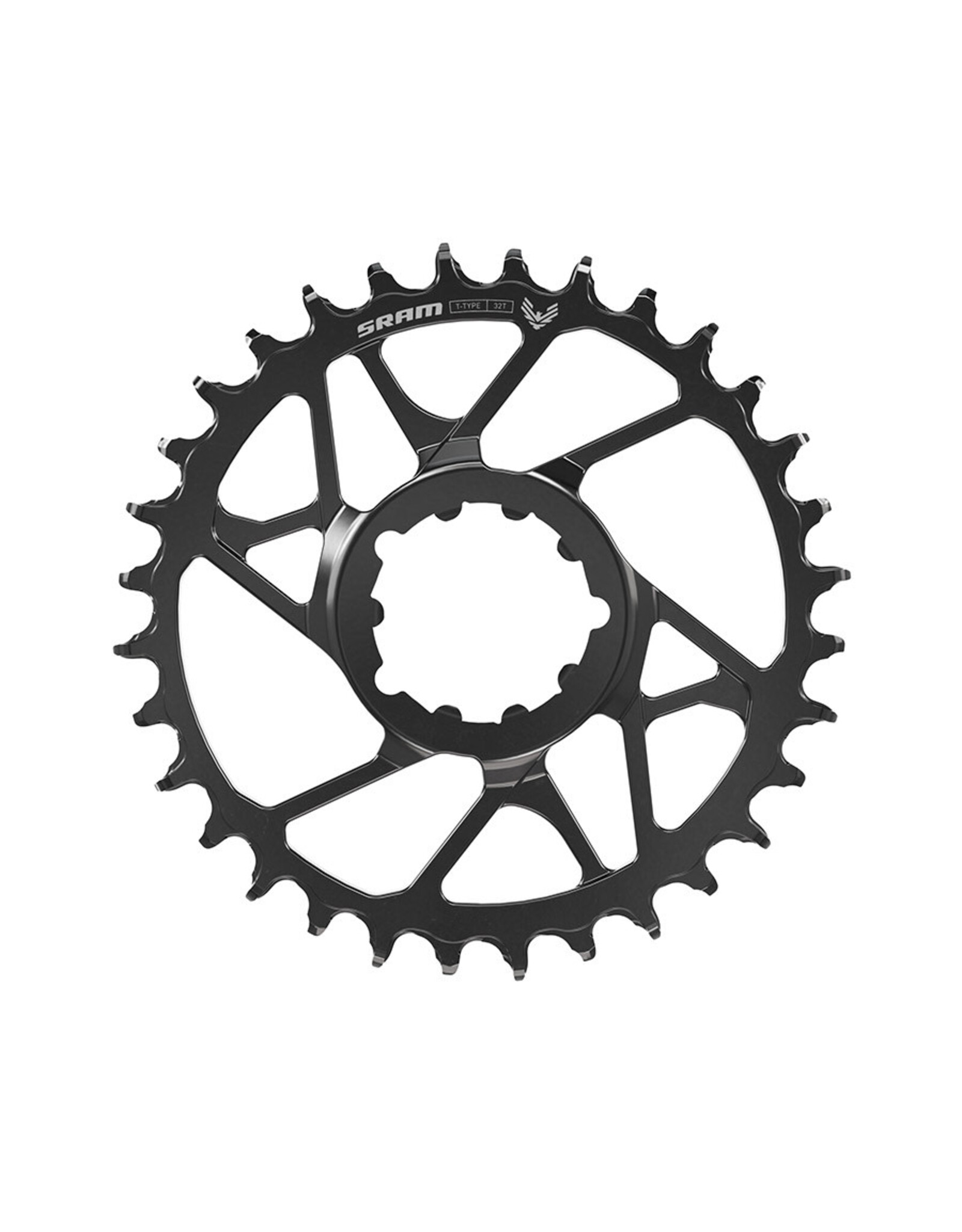 SRAM SRAM Eagle 70 T-Type Direct Mount 3-Bolt Chainring, Steel, Black
