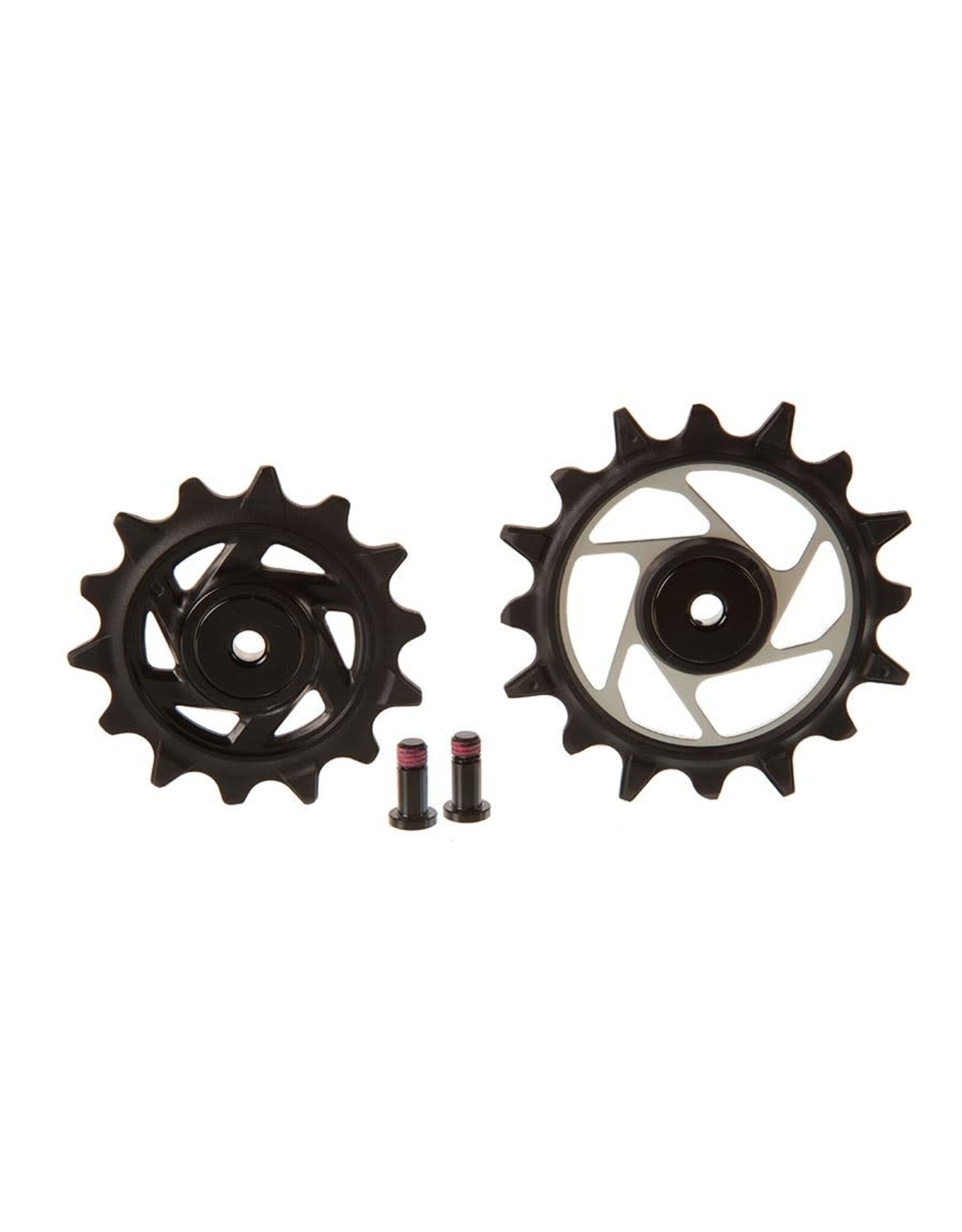 SRAM SRAM Rear Derailleur Pulley Kit XX SL T-Type Eagle AXS (Includes 14T Upper And 16T Lower Silver Metal Spider Pulley, 2 T25 Aluminum Pulley Bolts)