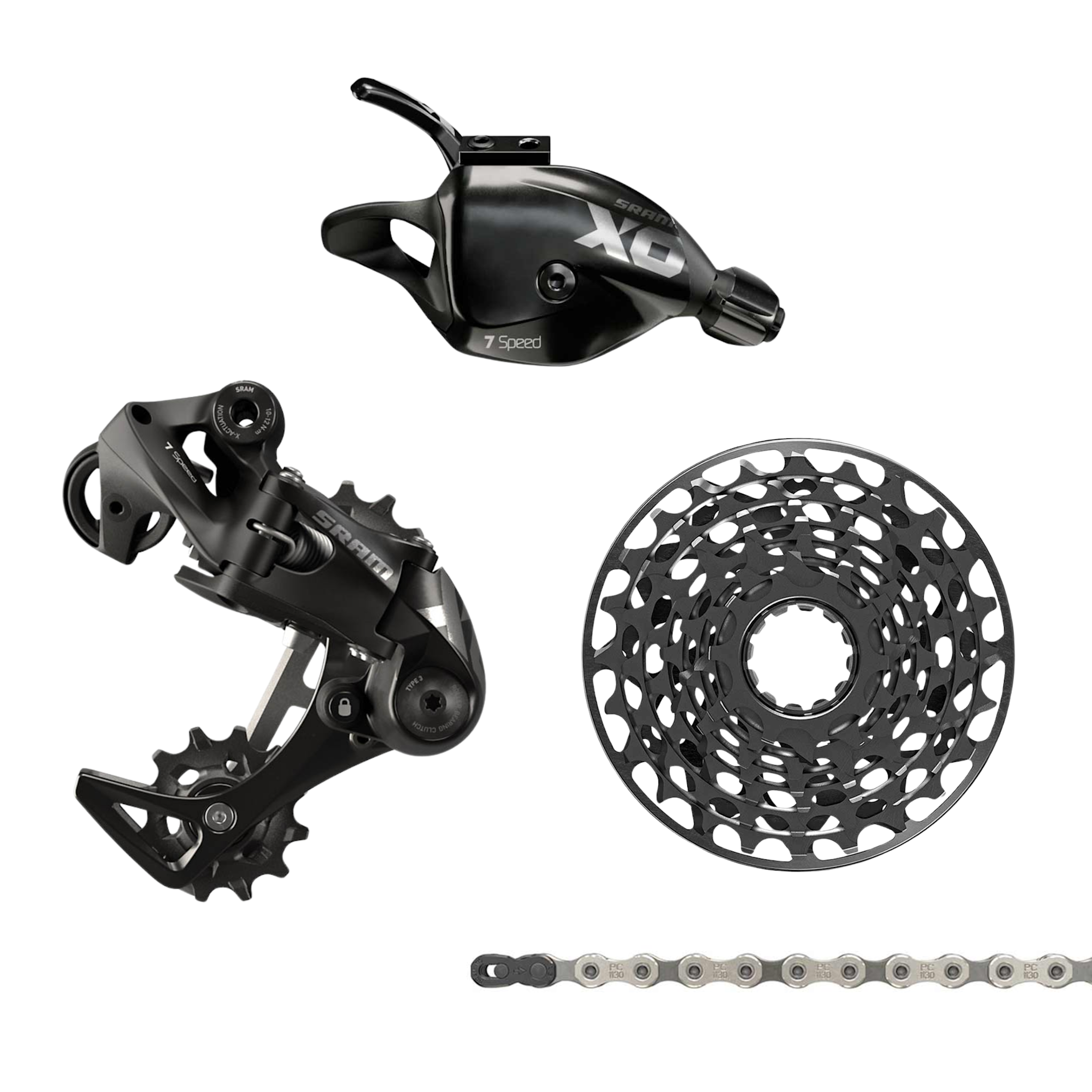SRAM X01 DH 7-Speed XD Drivetrain Kit - Two Hoosiers Cyclery