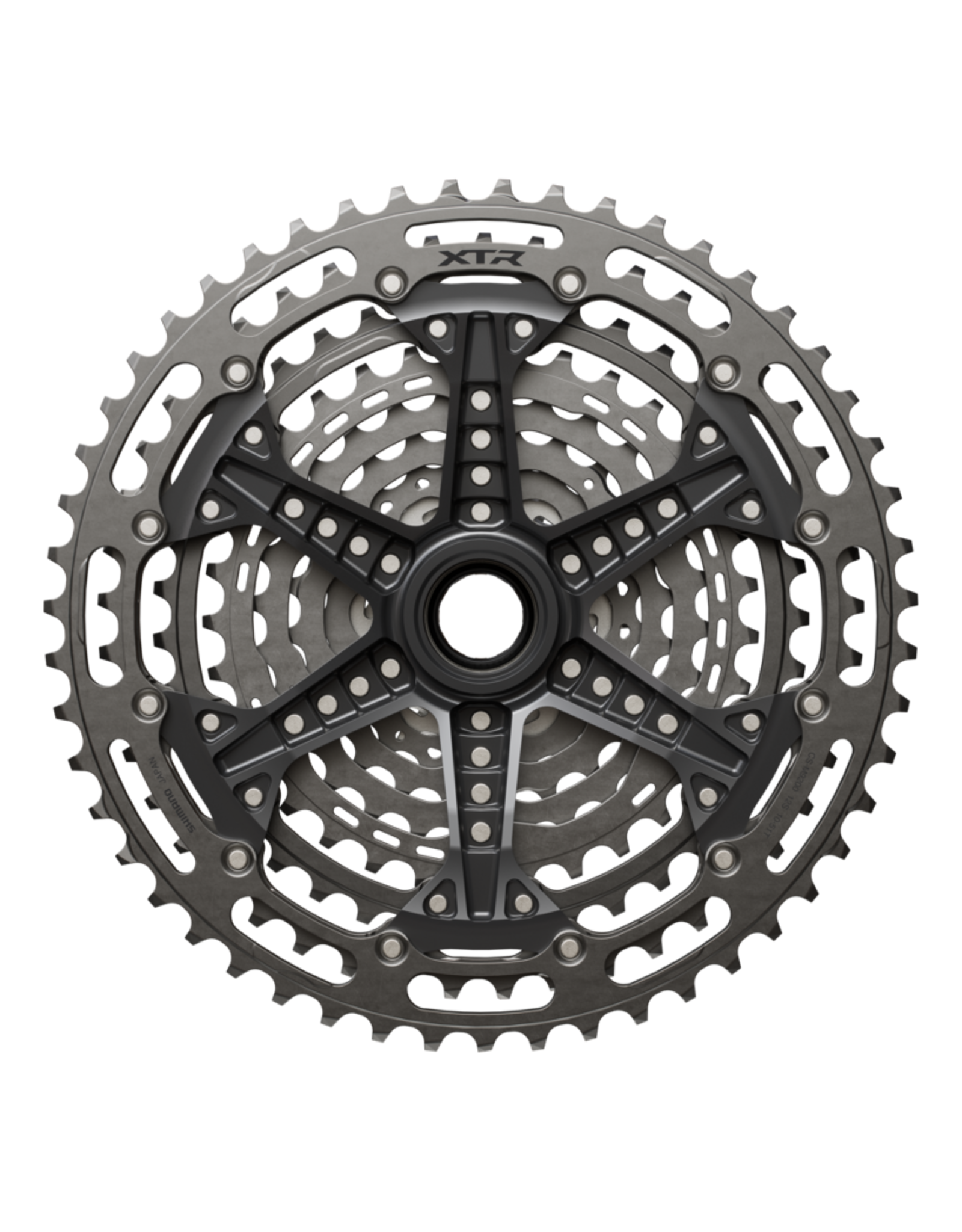 Shimano Shimano XTR CS-M9200-12 Cassette - 12-Speed, 10-51t, Hyperglide+, Micro Spline, Gray