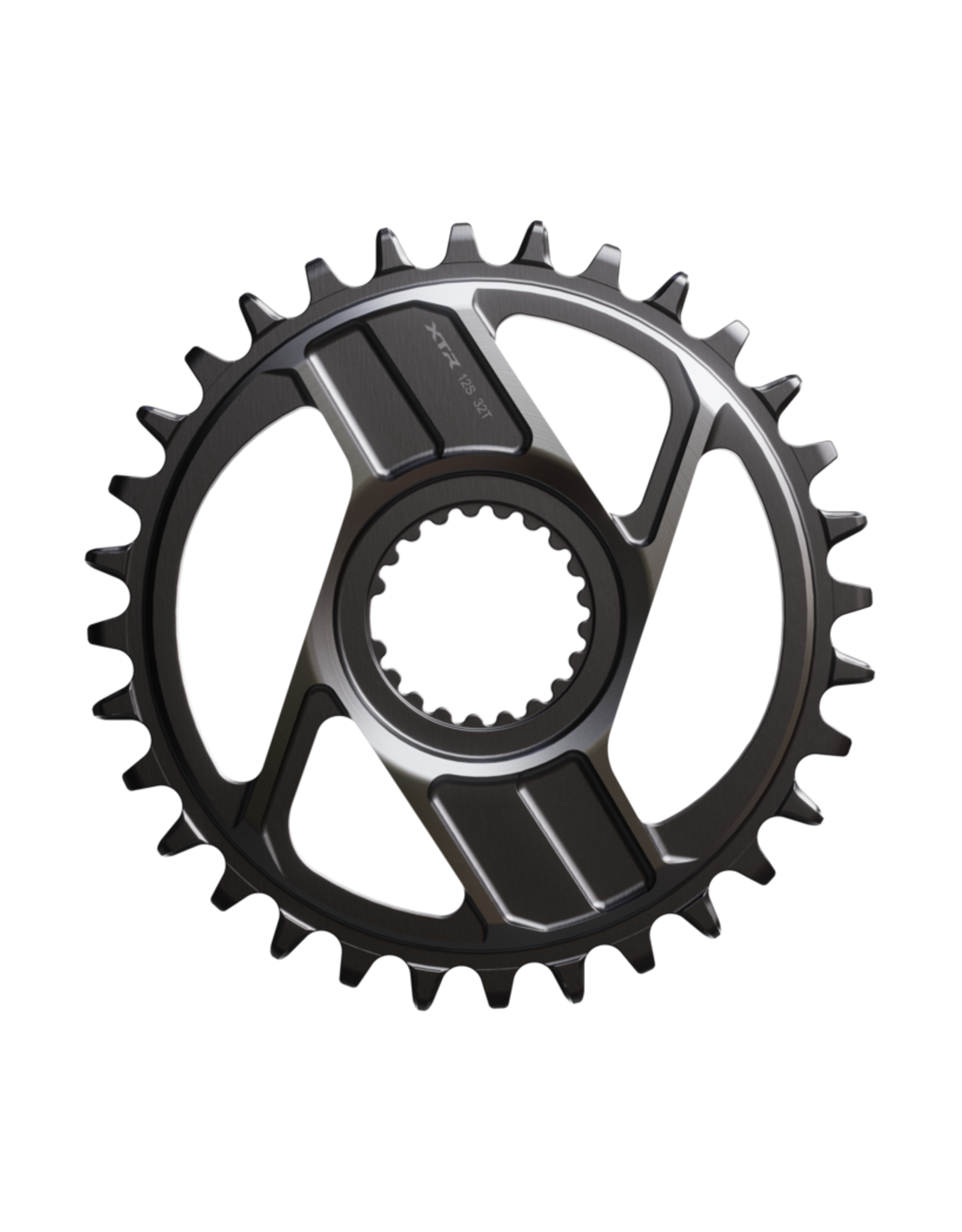 Shimano Shimano XTR SM-CRM96 1x Direct Mount Chainring, Shimano Direct Mount, For 12-Speed HG+ Chain, Fits M9200 and M9220 Crank, Dark Gray