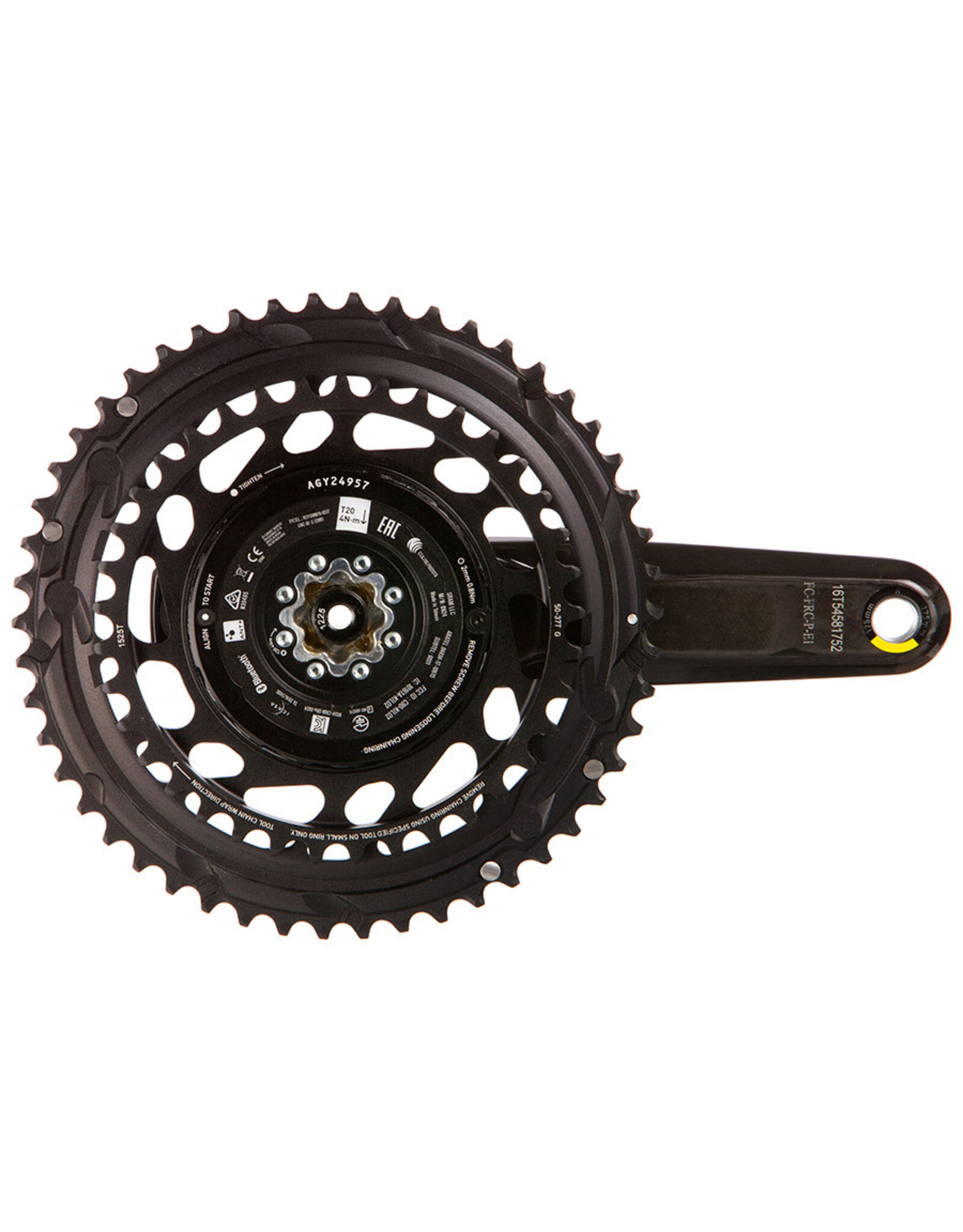 SRAM SRAM, Force 2x Powermeter E1, Power Meter Crankset, 12-Speed, Dub, Black, Road