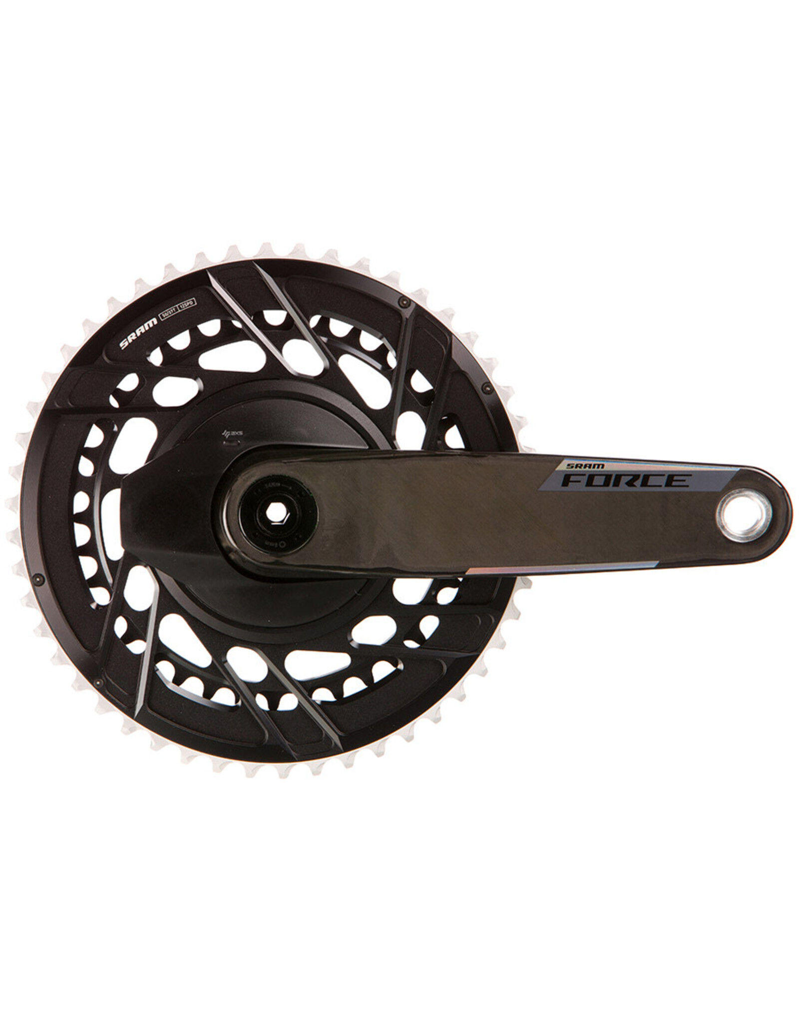 SRAM SRAM, Force 2x Powermeter E1, Power Meter Crankset, 12-Speed, Dub, Black, Road