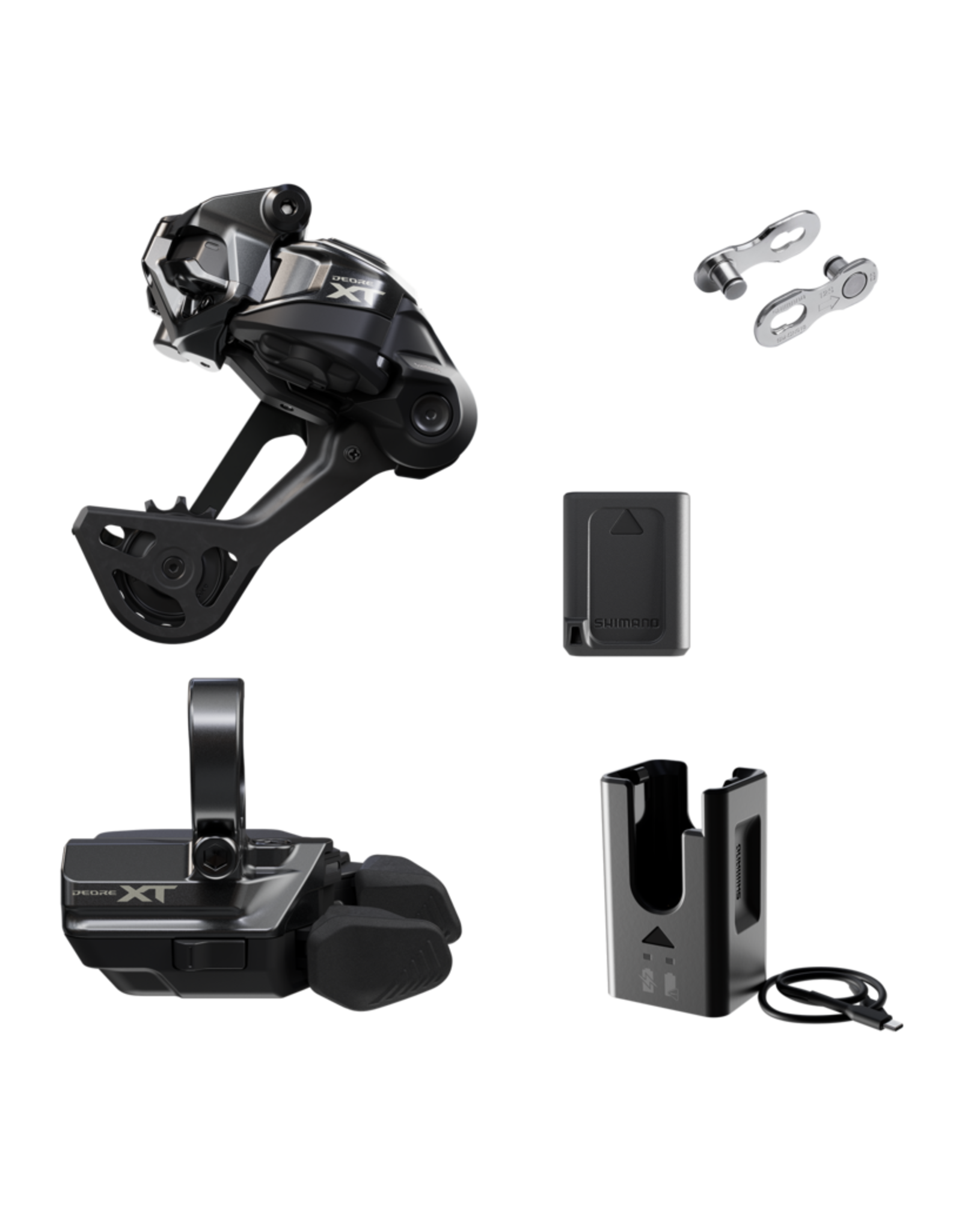 Shimano DI2 DRIVETRAIN UPGRADE KIT DEORE XT (M8250), RD-M8250-SGS, SW-M8250-R, BT-DN320, EC-DN100, SM-CN910-12