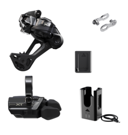 Shimano Shimano Deore XT M8250 Di2 Wireless Upgrade Kit - M8250-SGS Rear Derailleur, M8250-R Shifter, Battery, Charger, Quick Link