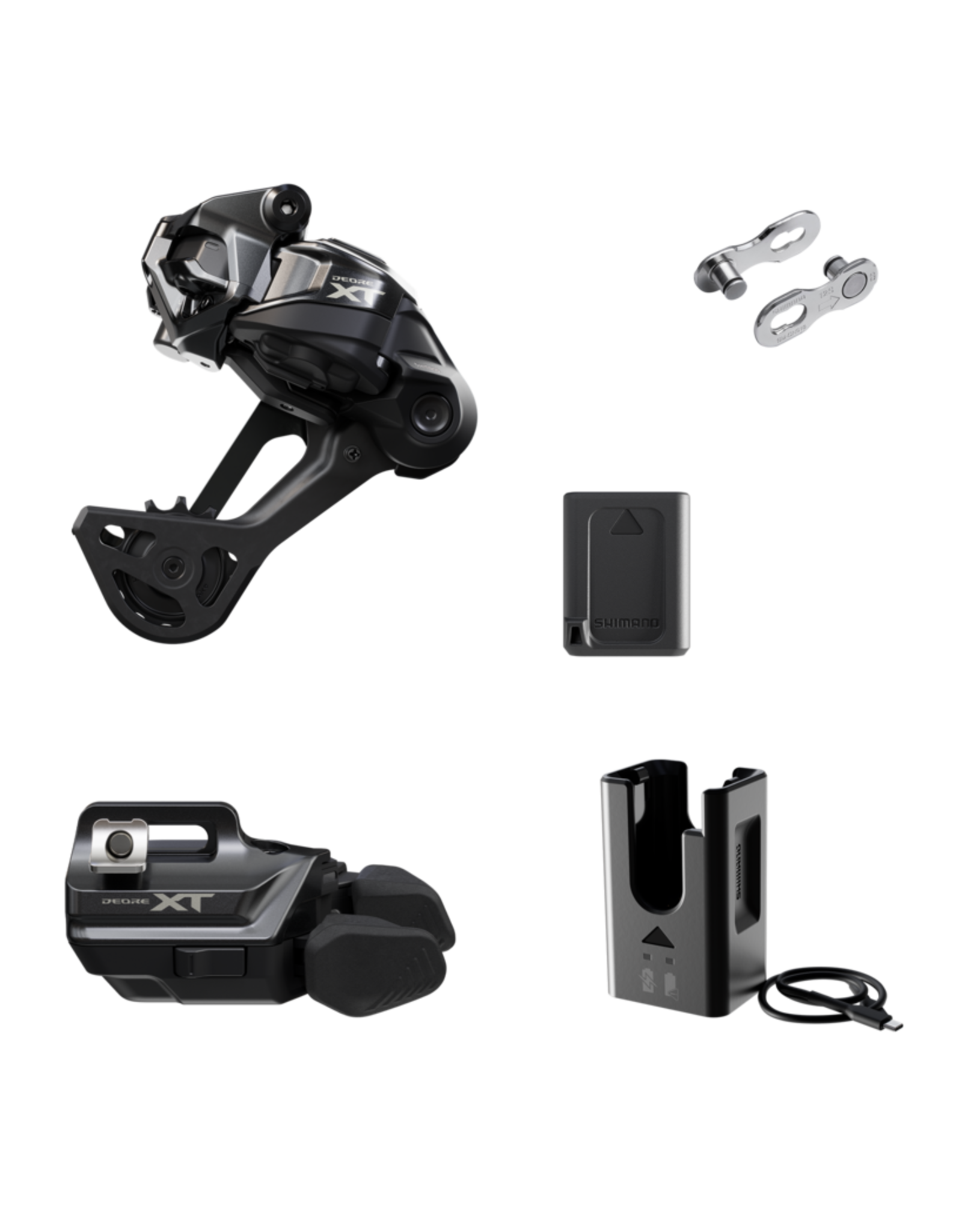 Shimano Shimano DEORE XT M8250 Di2 Drivetrain Upgrade Kit, IR-Spec, RD-M8250-SGS, SW-M8250-IR, BT-DN320, EC-DN100, SM-CN910-12