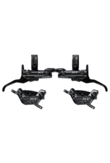 Shimano Shimano DEORE XT 4-PISTON  Brake Upgrade Kit, BL-M8200, BR-M8220 (LF & RR), METAL PAD (W/FIN), W/CONNECTER INSERT X2, OIL 100ML X1, RESIN PAD (W/FIN) X2