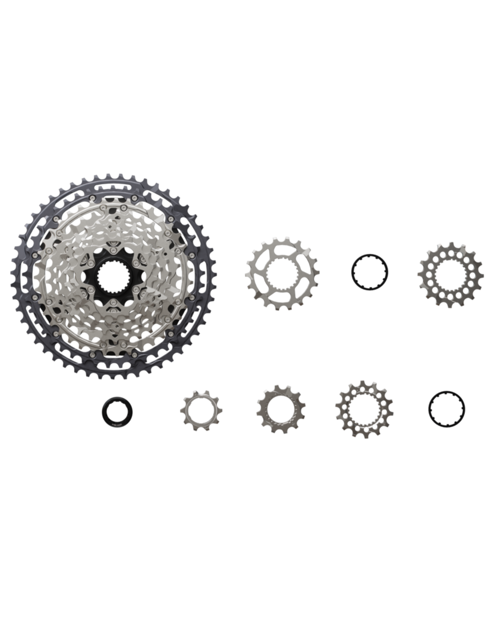 Shimano Shimano Deore XT CS-M8200-12 Cassette - 12-Speed, 10-51t, Hyperglide+, Micro Spline, Gray/Silver