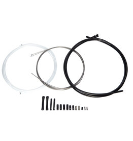 SRAM SRAM Shift Cable Kit - Black 4mm SlickWire 1X (Includes 2300mm x1.1mm SRAM SlickWire cable, 2000x4mm SRAM housing, 2 SRAM Aluminum Ferrules, 2 end caps) - SRAM 1x MTB and Road
