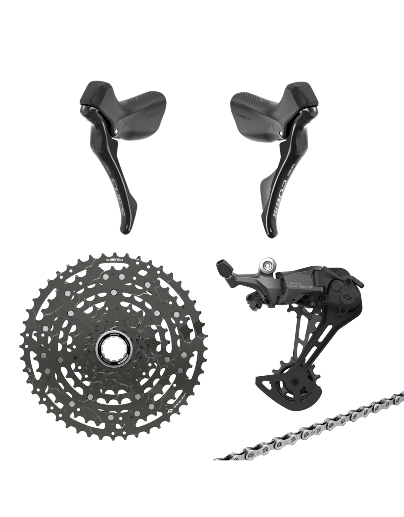Shimano Shimano Cues 10 Speed Drivetrain Kit 48t w/ Mechanical Brake Levers - HG Freehub