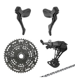 Shimano Shimano Cues 10 Speed Drivetrain Kit 48t w/ Mechanical Brake Levers - HG Freehub
