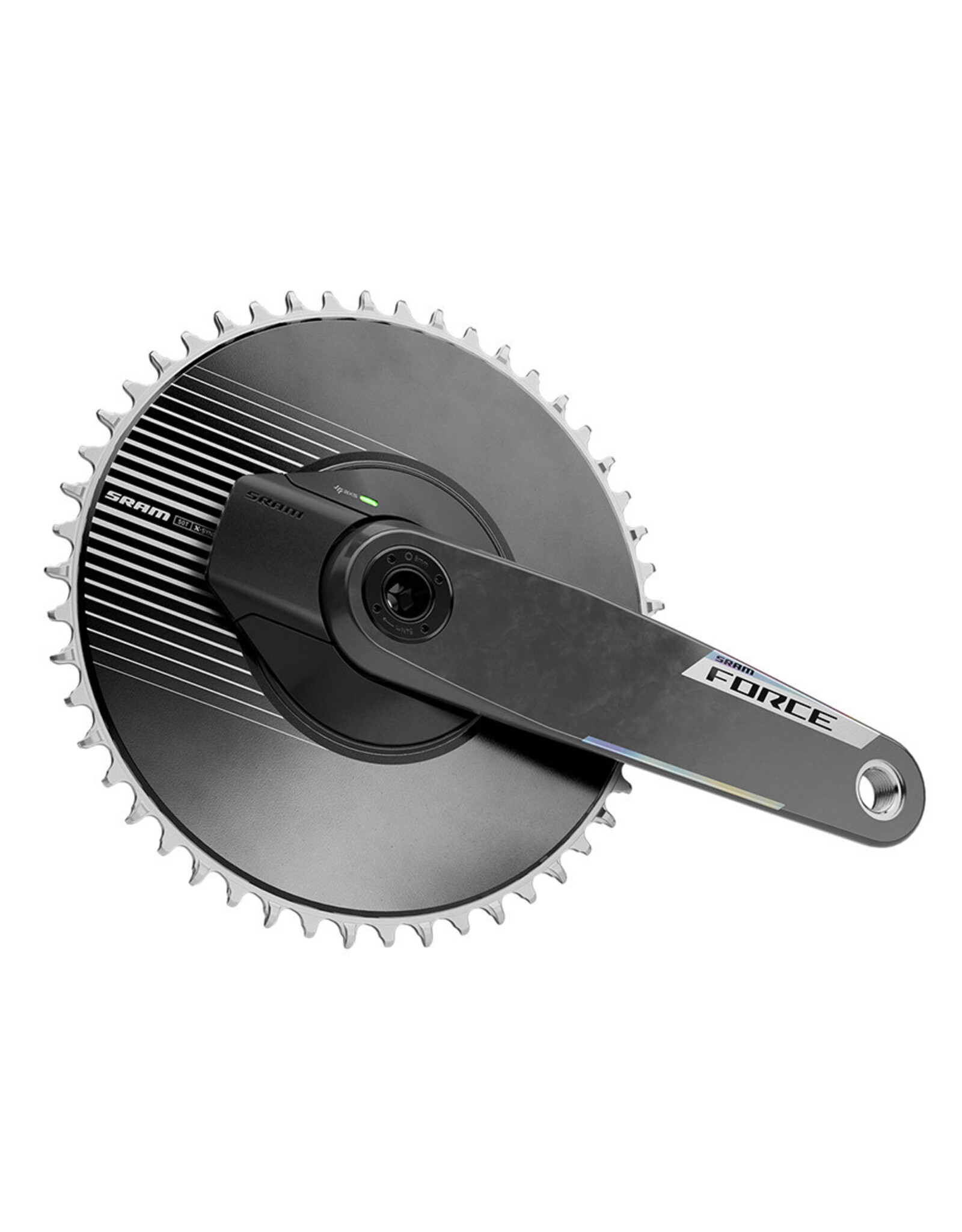 SRAM SRAM Force 1 AXS Power Meter Crankset - 12-Speed, 50t Aero PM Chainring, 8-Bolt Direct Mount, DUB Spindle, Carbon, E1