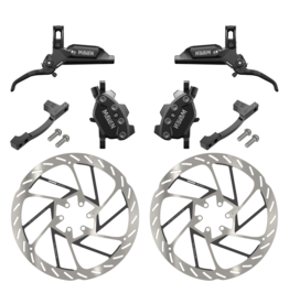 SRAM SRAM Maven Base Stealth Disc Brake Kit - Front & Rear, (2) 200mm 6-Bolt Rotors