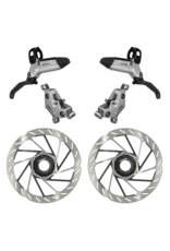 SRAM SRAM Motive Ultimate Brake Set - Front & Rear, Bearing Carbon Lever, Tool Free Reach, Bleeding Edge, includes MMX Clamps and (2) 180mm Centerlock Rotors, A1