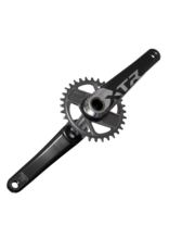 Shimano Shimano XTR FC-9200 XC Crankset without Chainring - 165mm, 12-Speed, 1x, Direct Mount, Hollowtech II Hollow-Forged Crankarms, Black/Silver
