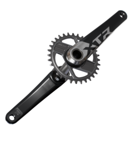Shimano Shimano XTR FC-9200 XC Crankset without Chainring - 165mm, 12-Speed, 1x, Direct Mount, Hollowtech II Hollow-Forged Crankarms, Black/Silver