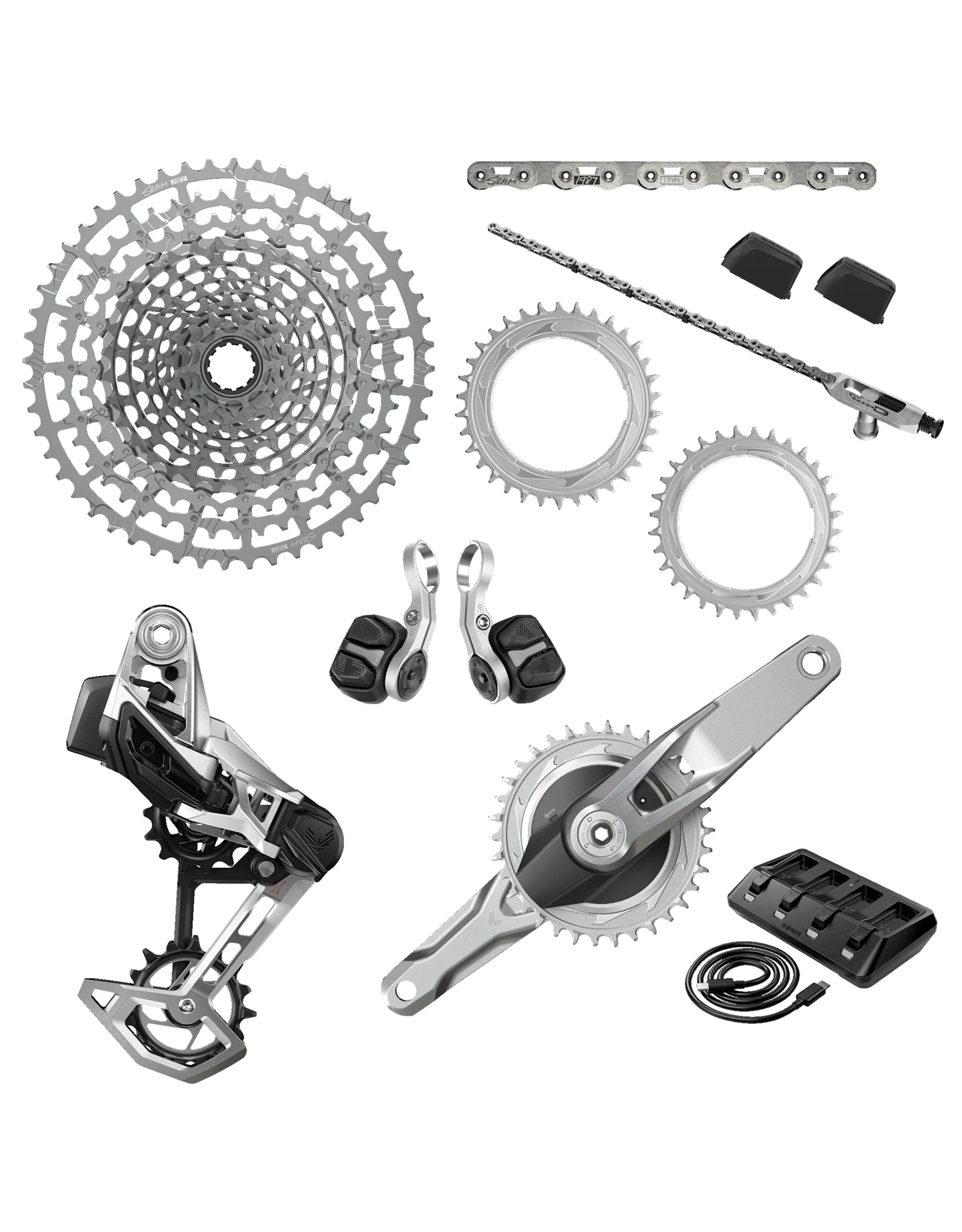 SRAM SRAM Eagle Transmission 1987 Collection Power Meter Kit, Limited Edition SRAM T-Type , 170mm