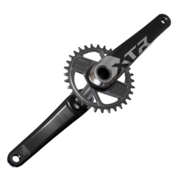 Shimano Shimano XTR FC-9200 XC Crankset - 170mm, 12-Speed, 1x, Direct Mount, Hollowtech II Hollow-Forged Crankarms, Black/Silver (w/o chainring)