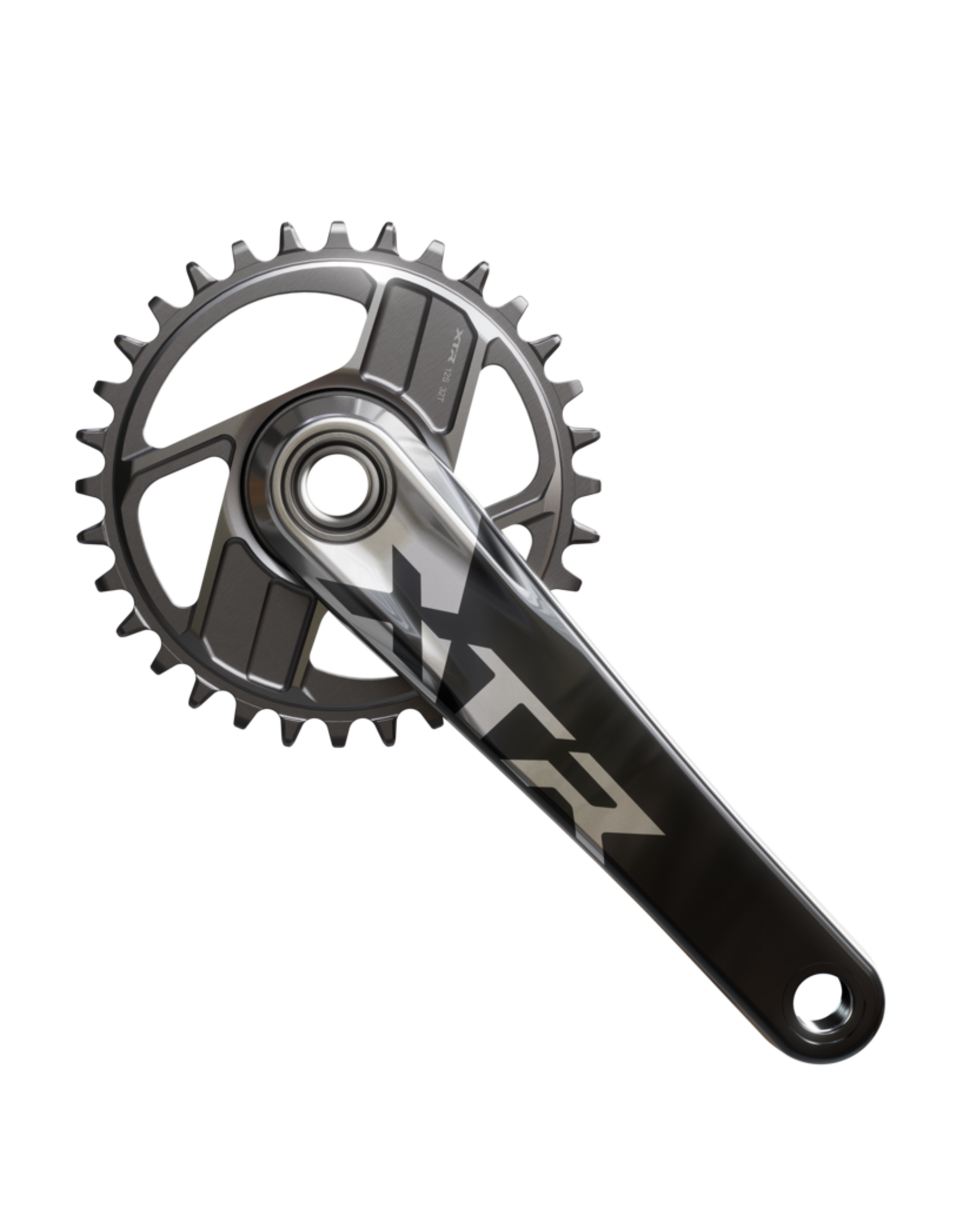 Shimano Shimano XTR FC-9200 XC Crankset - 170mm, 12-Speed, 1x, Direct Mount, Hollowtech II Hollow-Forged Crankarms, Black/Silver (w/o chainring)