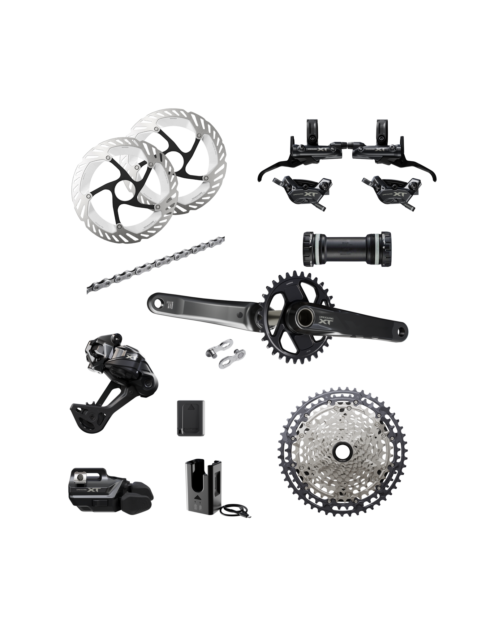 Shimano Shimano XT M8250 Di2 12-Speed ,13-Pieces, Drivetrain Kit & Brake Kit
