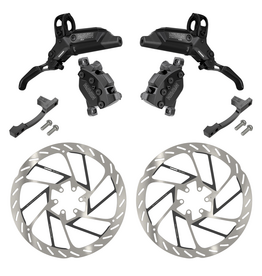 SRAM SRAM Maven Silver Disc Brake Kit, B1 -  Front & Rear (includes 2 Pre-Bleed Hoses, 2 200mm Rotors, 2 MMX Clamps, 2 20P-2 Adapters) B1