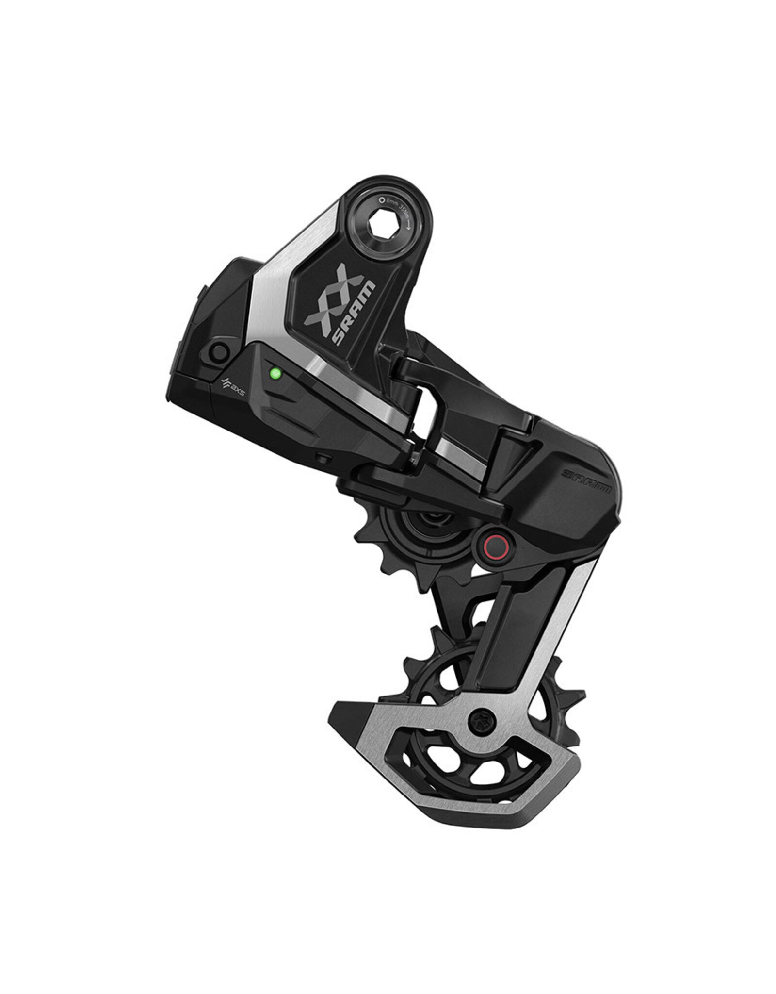 SRAM SRAM XX Downhill T-Type AXS Rear Derailleur - 7-Speed, 24t Max, (Battery Not Included), UDH Hangerless, Aluminum Cage, Black/Silver
