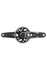 SRAM SRAM XX Downhill T-Type Crankset - 165mm, 7-Speed, 34t 6mm Offset Chainring, Direct Mount, 56.5mm Chainline, DUB DH Spindle, Black