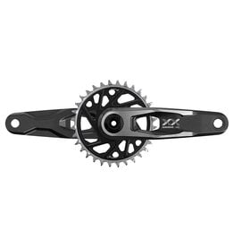 SRAM SRAM XX Downhill T-Type Crankset - 165mm, 7-Speed, 34t 6mm Offset Chainring, Direct Mount, 56.5mm Chainline, DUB DH Spindle, Black