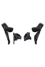 Shimano GRX ST-RX715 (R) BR-RX410(R) & BL-RS717L(L) , BR-RX410(F) Left Brake Set & Right Shift/Brake Set with BR-RX410 Hyd Disc Brake Calipers - Left Front & Right Rear, 12-Speed