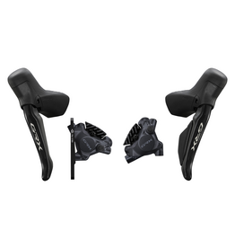 Shimano Shimano GRX ST-RX715 (R) BR-RX410(R) & BL-RS717L(L) , BR-RX410(F) Left Brake Set & Right Shift/Brake Set with BR-RX410 Hyd Disc Brake Calipers - Left Front & Right Rear, 12-Speed
