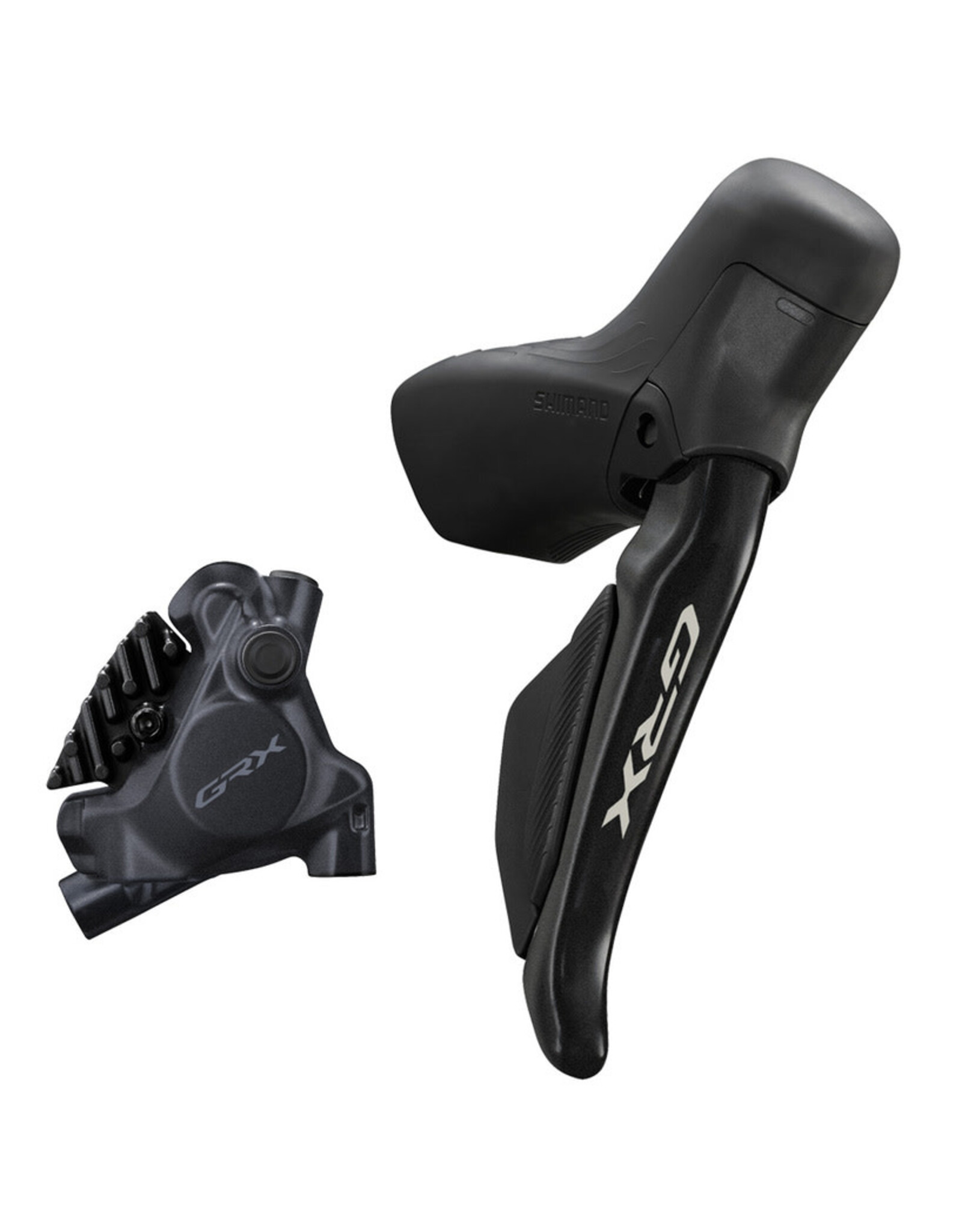 Shimano GRX ST-RX715 (R) BR-RX410(R) & BL-RS717L(L) , BR-RX410(F) Left Brake Set & Right Shift/Brake Set with BR-RX410 Hyd Disc Brake Calipers - Left Front & Right Rear, 12-Speed