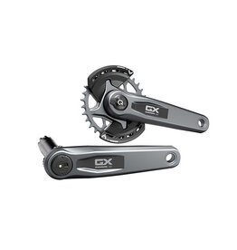 SRAM SRAM, GX Eagle Powermeter D1, Power Meter Crankset, Speed: 12, Spindle: 28.99mm, BCD: Direct Mount SRAM 8 Bolt, 32, DUB, 165mm, Grey, Boost