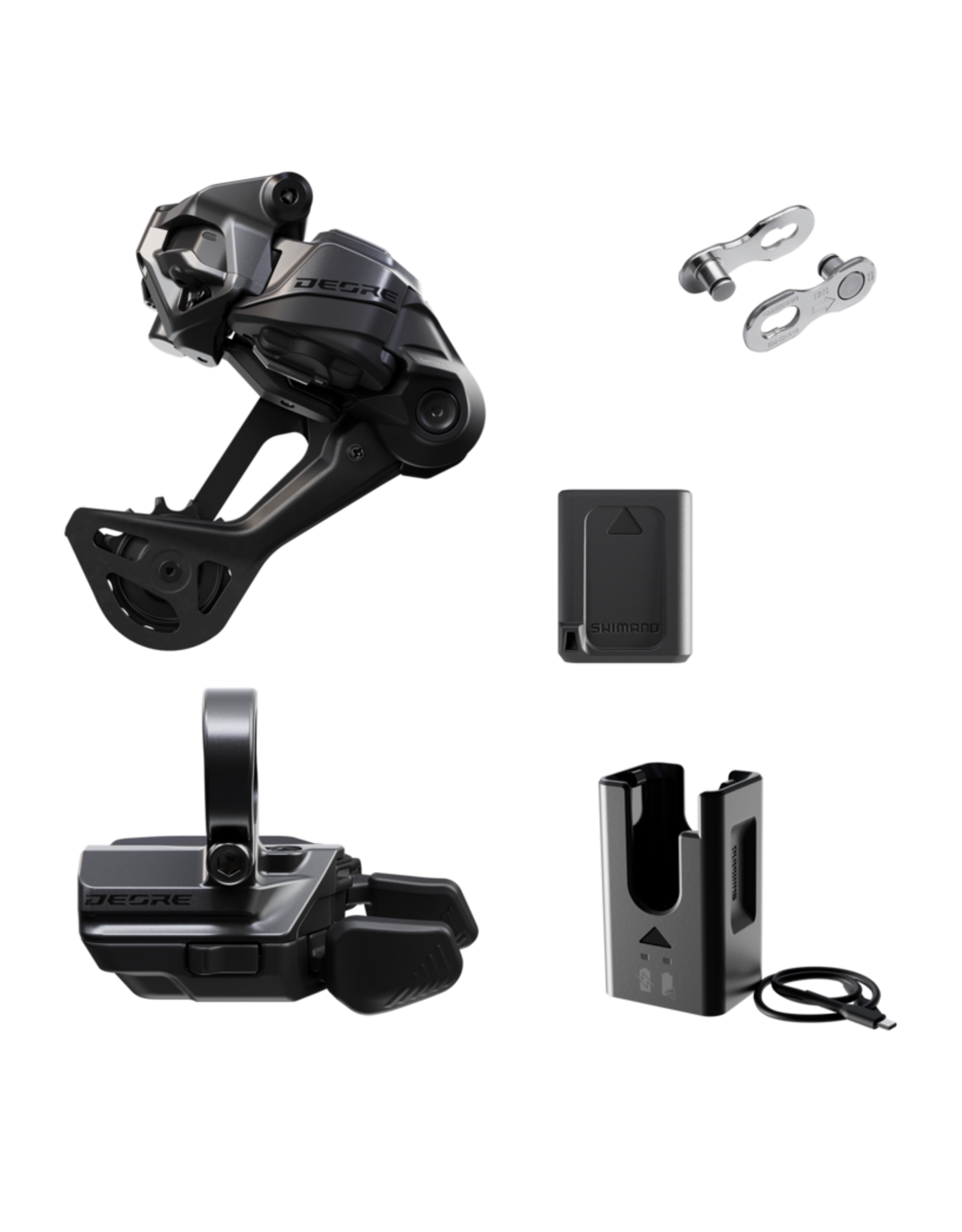 Shimano Shimano DI2 DRIVETRAIN UPGRADE KIT DEORE (M6250), RD-M6250-SGS, SW-M6250-R, BT-DN320, EC-DN100, SM-CN910-12 (clamp band)