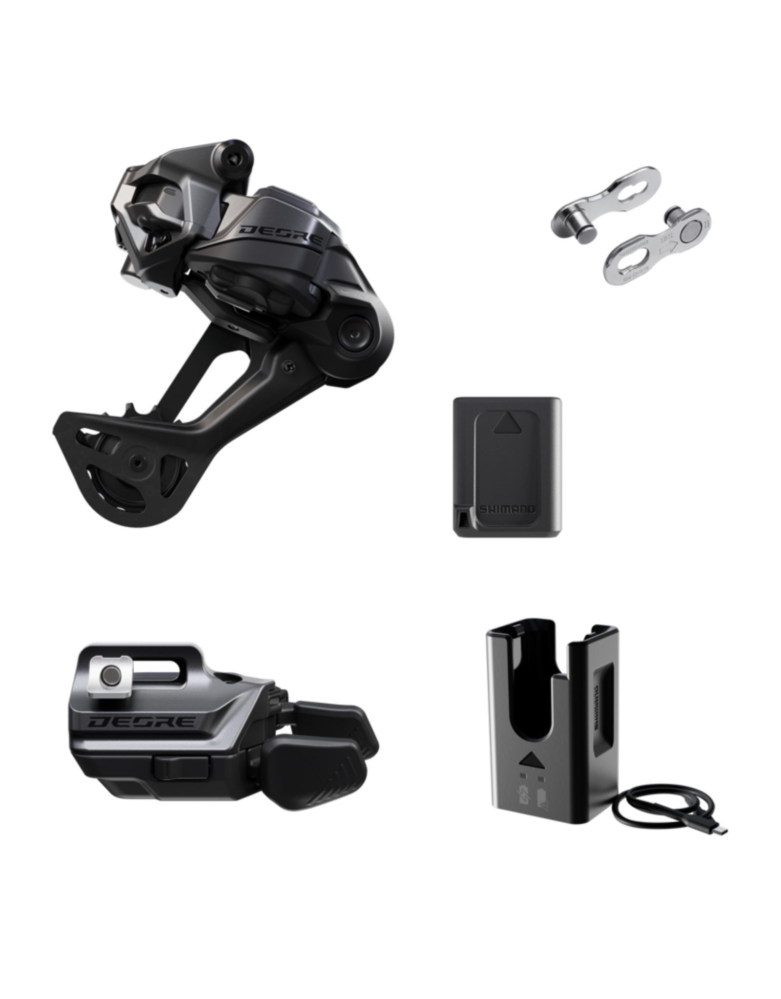 Shimano Shimano DI2 DRIVETRAIN UPGRADE KIT DEORE (M6250), RD-M6250-SGS, SW-M6250-IR, BT-DN320, EC-DN100, SM-CN910-12 (I-Spec)