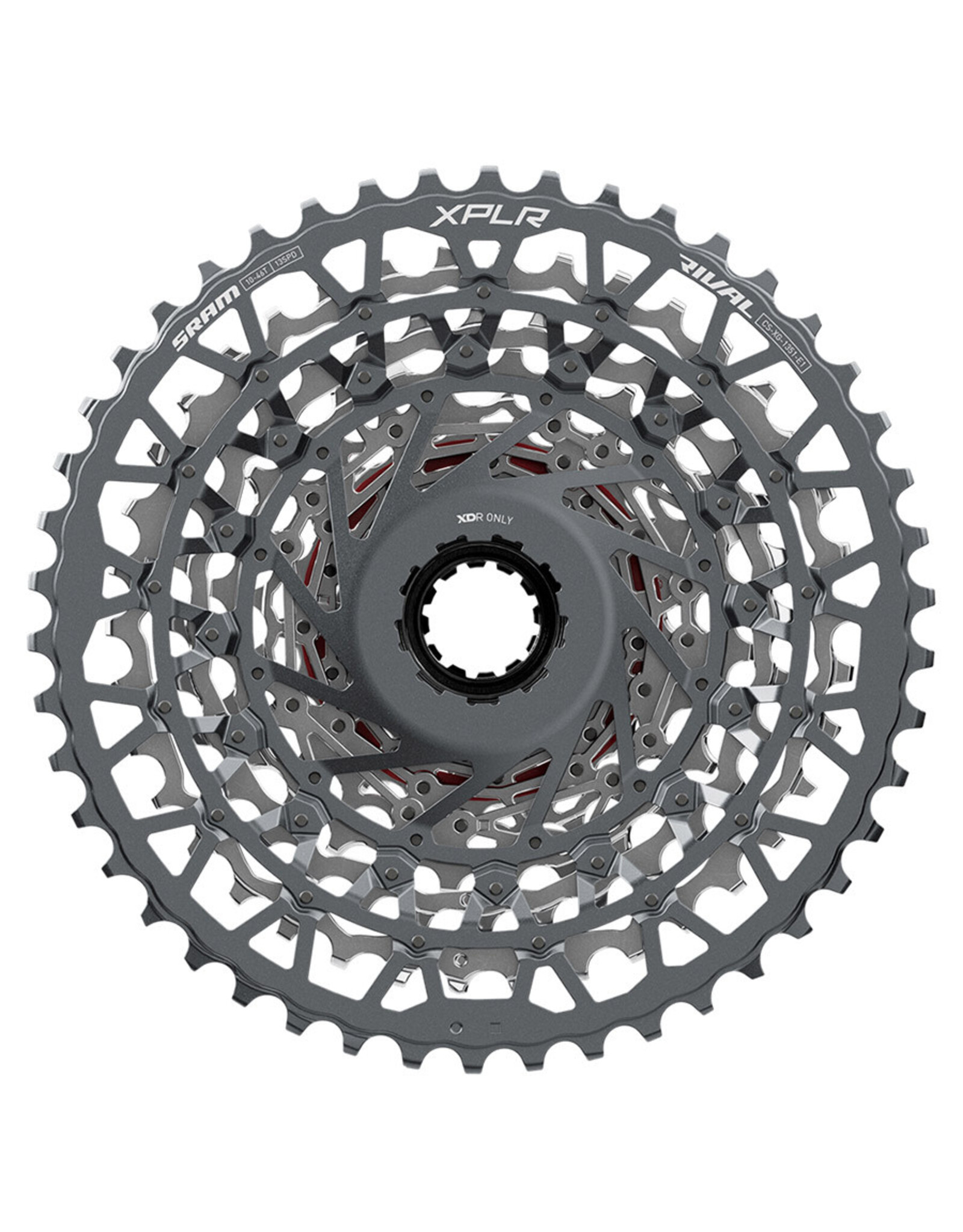 SRAM SRAM Rival XPLR XG-1351 Cassette - 13-Speed, 10-46t, For XDR Driver, Silver, E1
