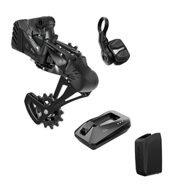 SRAM SRAM S500 Eagle AXS Upgrade Kit - Rear Derailleur W/Protector, AXS Battery, AXS POD Controller, Eagle Powerlock, Charger, Chain Gap Tool
