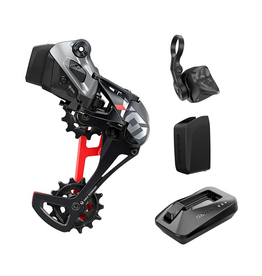 SRAM SRAM X01 Eagle AXS Upgrade Kit, Red, (Rear derailleur, SRAM AXS POD Rocker, Battery, Charger)