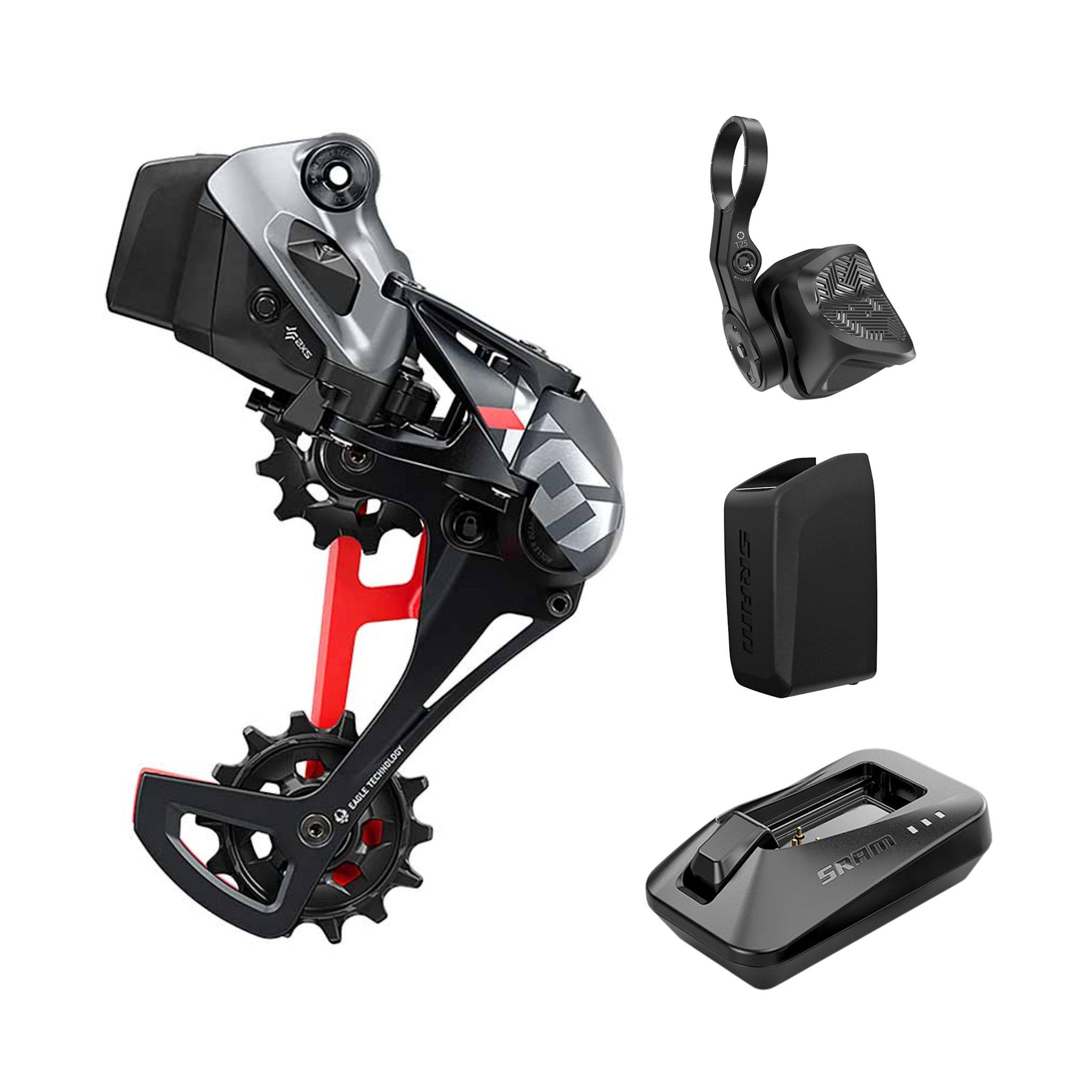 SRAM X01 Eagle AXS Upgrade Kit, Red, (Rear derailleur, SRAM AXS
